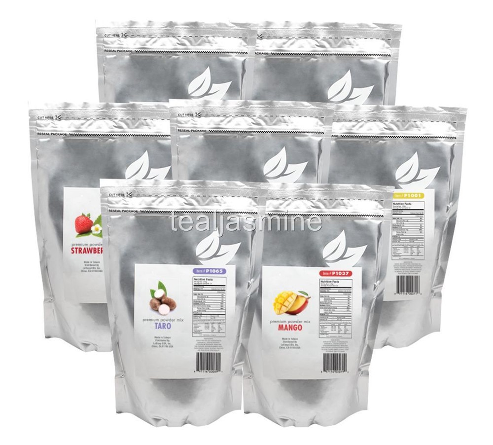 Tea Zone Premium Powder Mix Bubble Tea Boba Smoothies 2.2 Lbs.Assorted Flavors