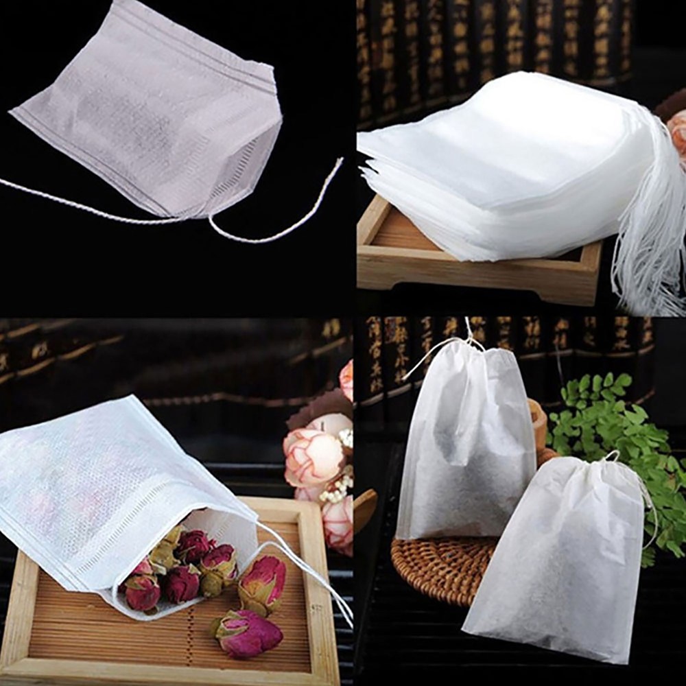 300x Fabric Drawstring Loose Tea Bags 1.25 Tsp Capacity (Free 2-Day Shipping)