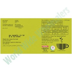TAPAL Organic Green Tea, Cardamom Flavor – 4 Pack – Total 120 Tea Bags – Premium