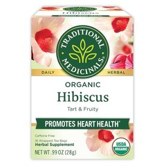 Mindfully-Made Organic Hibiscus Tea – 16 Count – Supports Heart Health Naturally