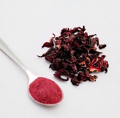 4 oz Premium Organic Hibiscus Flowers Powder / Flor de Jamaica Organica en Polvo