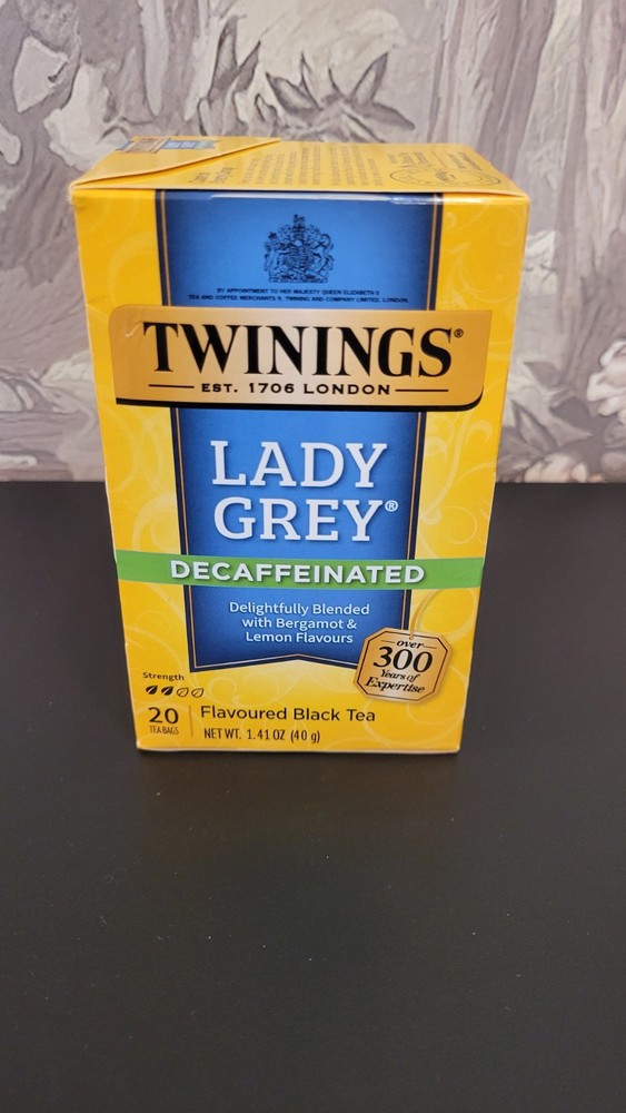 6 Packs – Twinings Lady Grey Decaffeinated Black Tea – 20 Count each box