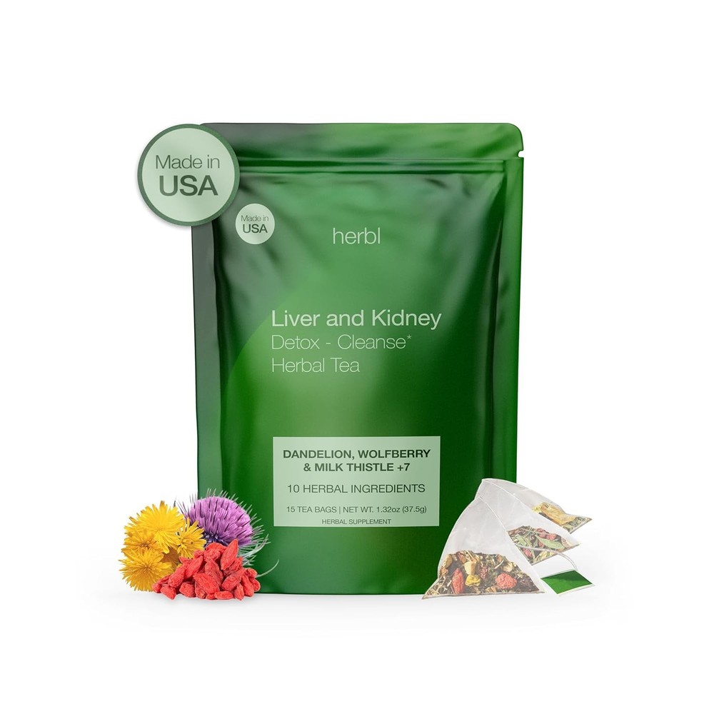 Organic Dandelion Wolfberry Tea – Kidney and Liver Detox – Liver…