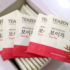 TEAZEN Natural Puer 40 Tea Bags Chinese Yunnan Puerh Leached Teabag Taste Herbal