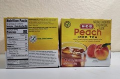 HEB Peach Iced Tea 12 Single Cups Compatible with Keurig K-cup (Set of 2)