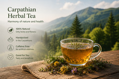 Carpathian Calming Herbal Tea 120g Lemon Balm Mint Relaxing Blend
