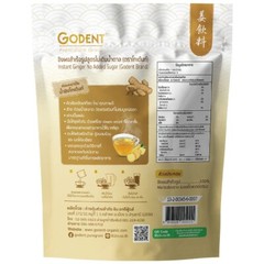 Golden, ready-to-drink ginger drink, unsweetened formula, 6 bags