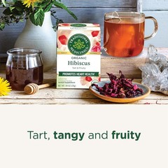 Mindfully-Made Organic Hibiscus Tea – 16 Count – Supports Heart Health Naturally