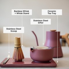 Matcha Set, Complete Matcha Tea Kit with Ceramic Bowl, Bamboo Whisk & Stand, …
