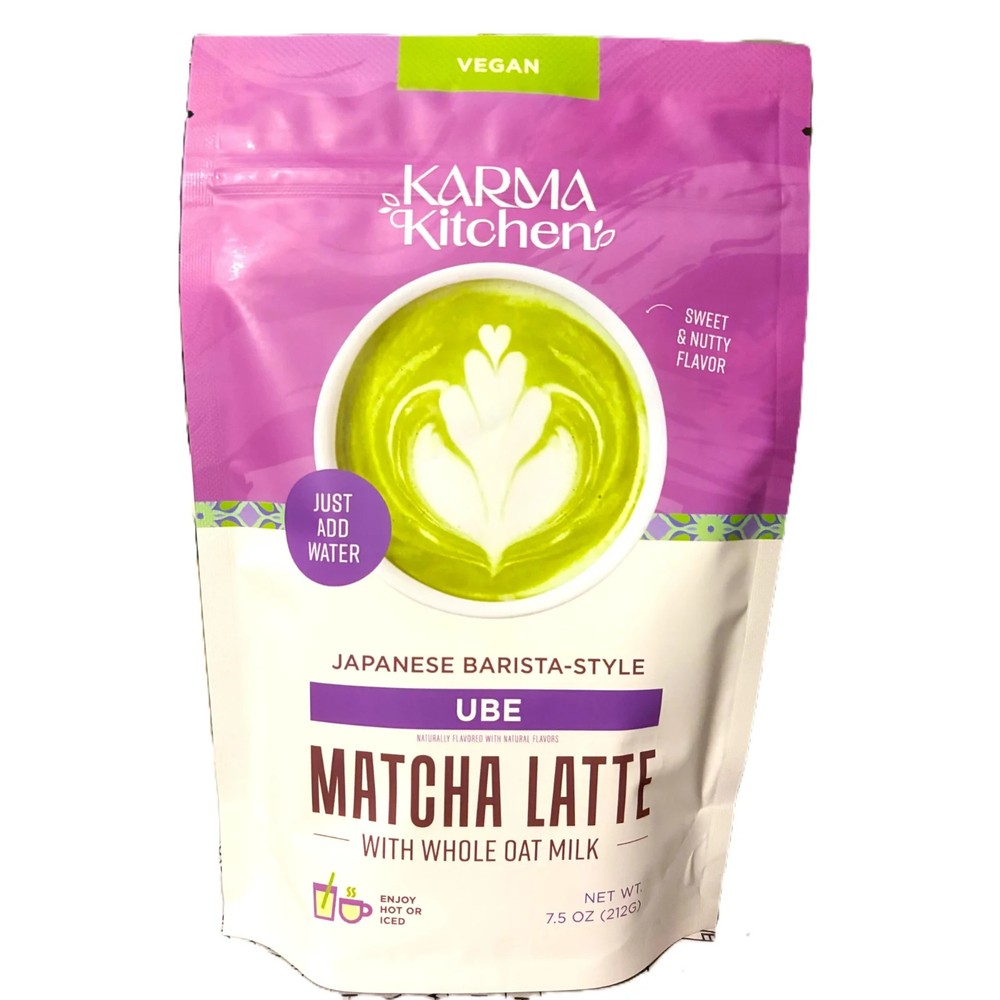 Karma Kitchen UBE Japanese Barista-Style Matcha Latte With Oat Milk Vegan 7.5oz
