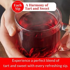 75 Hibiscus Tea Bags, Pure Dried Hibiscus Flower Tea, Te De Hibisco, Herbal Tea