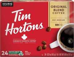 Tim Hortons Original Blend, Medium Roast Coffee, Single-Serve K-Cup Pods