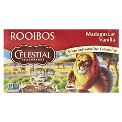 African Red Herbal Tea, Rooibos, Madagascar Vanilla, Caffeine Free, 20 Tea Bags,