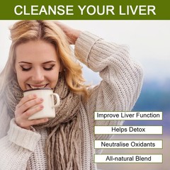 Milk Thistle & Dandelion Root Tea – Liver Cleanse Detox Kidney &Pancreas Support