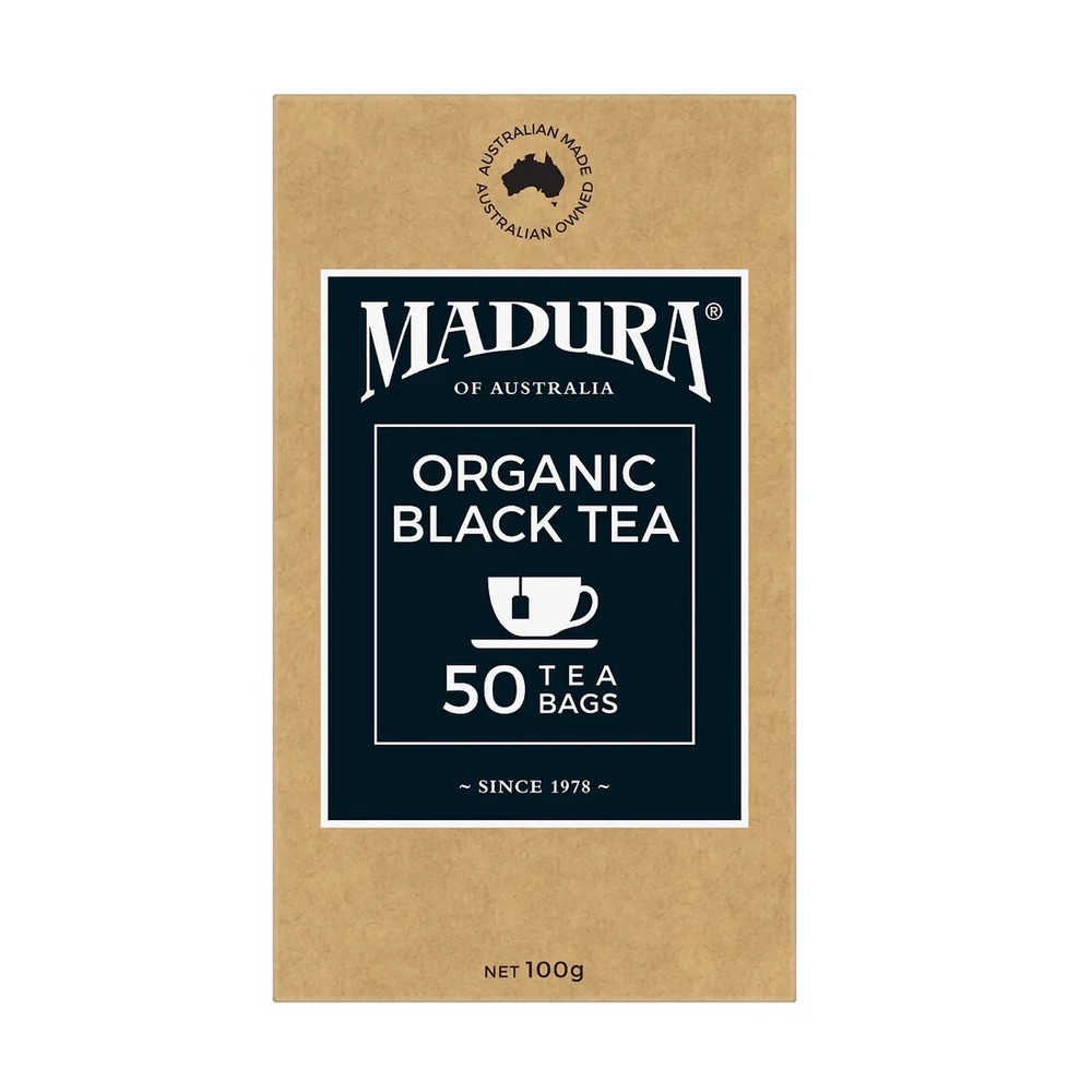 Organic Black Tea Madura Tea 500 Bags, 50 tea bags X 10 boxes = 500 tea bags