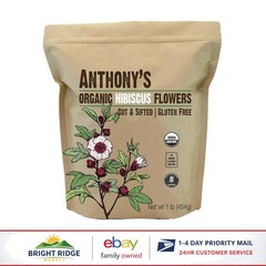 Cut & Sifted Hibiscus Flowers, 1 lb – Herbal Tea, Non GMO and Caffeine Free