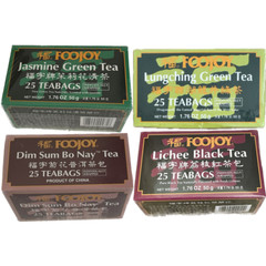 1.76oz Foojoy Tea – 25 Individually Wrapped Teabags – Choose Flavor
