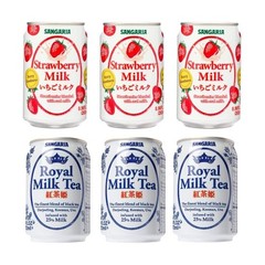 Sangaria Royal Milk Tea and Strawberry Milk | 6 pack for each