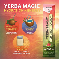Yerba Magic Instant Tea – Boost Energy & Focus – Assorted Flavors, 30ct
