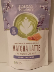 Karma Kitchen Japanese Barista-Style Honey Lavender Matcha Latte w/ Oat Milk