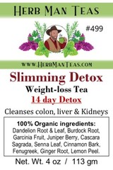 SLIMMING DETOX TEA – Cleanses liver, reduces swelling & controls appetite 4oz