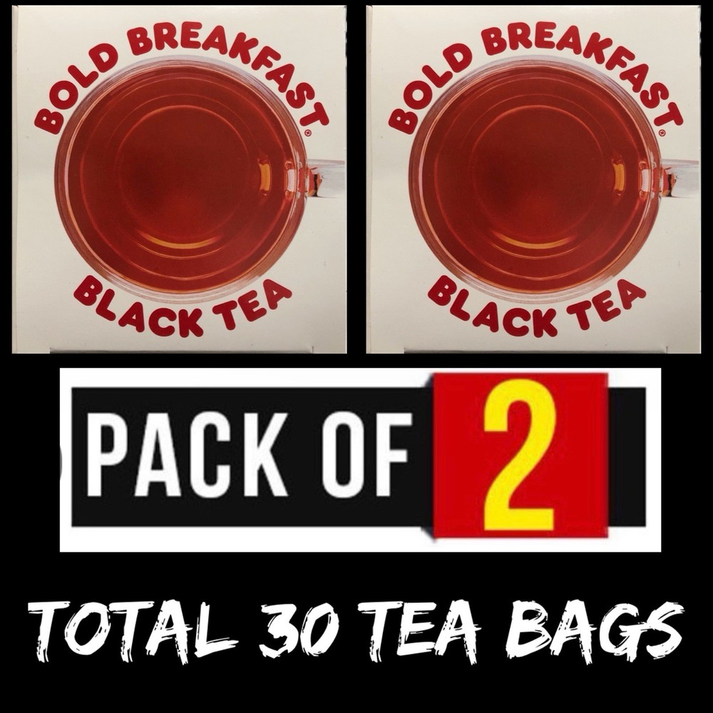 Dunkin Bold Breakfast Black Tea Pyramid Sachet Total 30 Tea Bags. NW 1.6 OZ