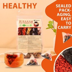 Ginseng Five Treasures Tea – Improve kidney deficiency, impotence, etc. – 150g