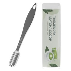 TREMENDRY 1g (1/2tsp|2.5ml) Matcha Scoop, Stainless Steel 1g(2.5ml), Silver