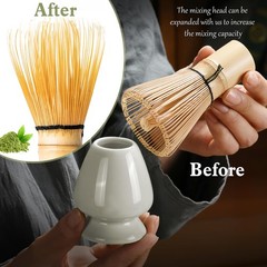 6 Pcs Matcha Whisk Set, Japanese Ceremonial Matcha Making Tools Kit for Bambo…