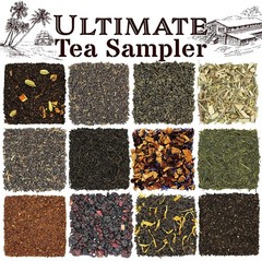 Ultimate Loose Leaf Tea Sampler Featuring 12 Black/ Green/ Herbal Teas