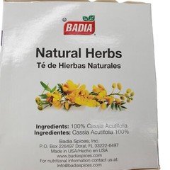 Badia Natural Herbs Natural Slimming Tea Caffeine-Free Bag – Pack of 25