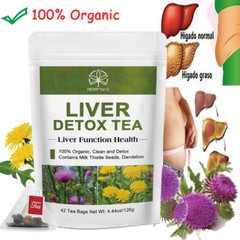 42 Bags Liver Cleanse & Detox Support Liver Detox Tea Herbal Kidney and Pancrea