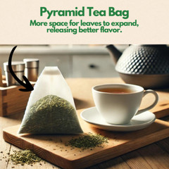 Organic Spearmint Tea Bags – 100 Count (Plant-Based Pyramid Tea Bags)