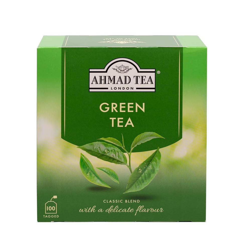 Pure Green Tea 100 Tagged Teabags 100 Count Quality Chinese Green Tea