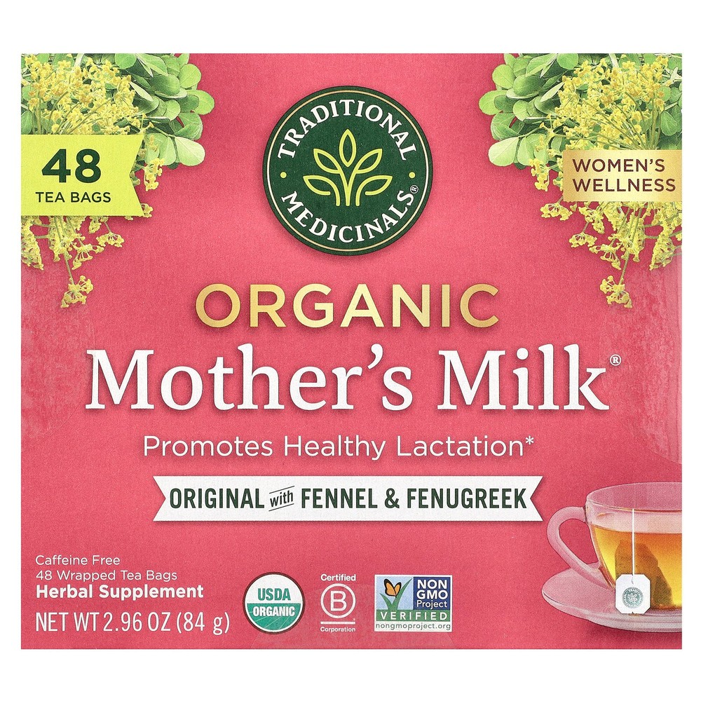 Organic Mother’s Milk®, Original with Fennel & Fenugreek, Caffeine Free, 48