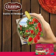 Delicious Raspberry Zinger Herbal Tea – 20 Tea Bags, Naturally Caffeine Free