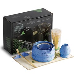 7Pcs Matcha Whisk Set for Tea Lovers – Ceramic Matcha Tea Set with Bamboo Whisk