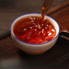 357g Pu’er Tea Ripe Tea Cake Yunnan Qizi Cake Tea Menghai Ancient Tree Pu’er