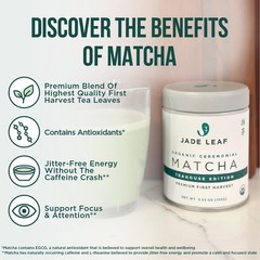 Organic Ceremonial Grade Matcha Green Tea Powder Japanese Premium 1.06oz