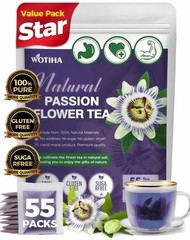 55 Count Premium Passion Flower Tea Bags 100% Natural & Pure, Supports Relax…