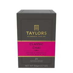 Classic Chai Black Tea Bags – Spiced, Aromatic & Carbon Neutral, 20 Count