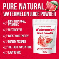 Natural Watermelon Juice Powder Vitamin C Allergen-Free Rich in Electrolytes