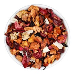 Cherry Kiwi Colada Hibiscus Fruit Tea – Herbal Loose Leaf Tisane – Fusion Teas