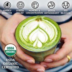 10 PACK Organic Matcha Green Tea Powder (4 Oz) – 100% Pure Easy to Mix