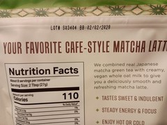 Karma Kitchen Japanese Barista-Style Vanilla Matcha Latte w/ Whole Oat Milk