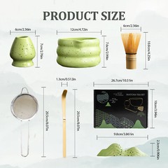 7pcs Japanese Matcha Tea Set Whisk Tea Ceremony Kit Tea Making Tool Kit Gifts.