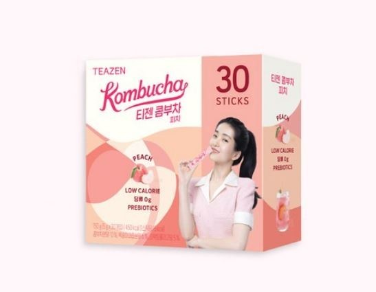 Teazen Kombucha Peach 5g x 30 Sticks | Korean Kombucha Drink Powder | K-FOOD
