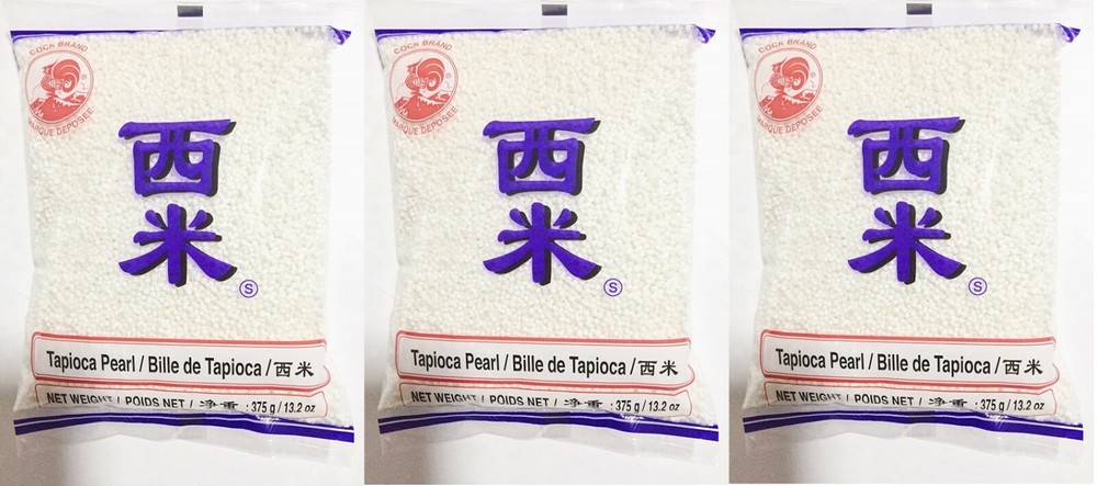 Tapioca Pearls White (3 Packs of 13.2oz) Total of 39.6 oz