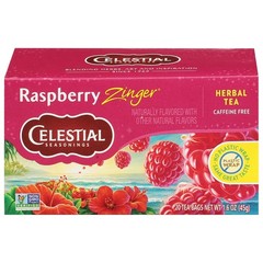 Delicious Raspberry Zinger Herbal Tea – 20 Tea Bags, Naturally Caffeine Free