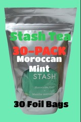 2 PACK MOROCCAN MINT TEA 30 Bags Non-GMO Kosher CAFFEINE FREE STASH